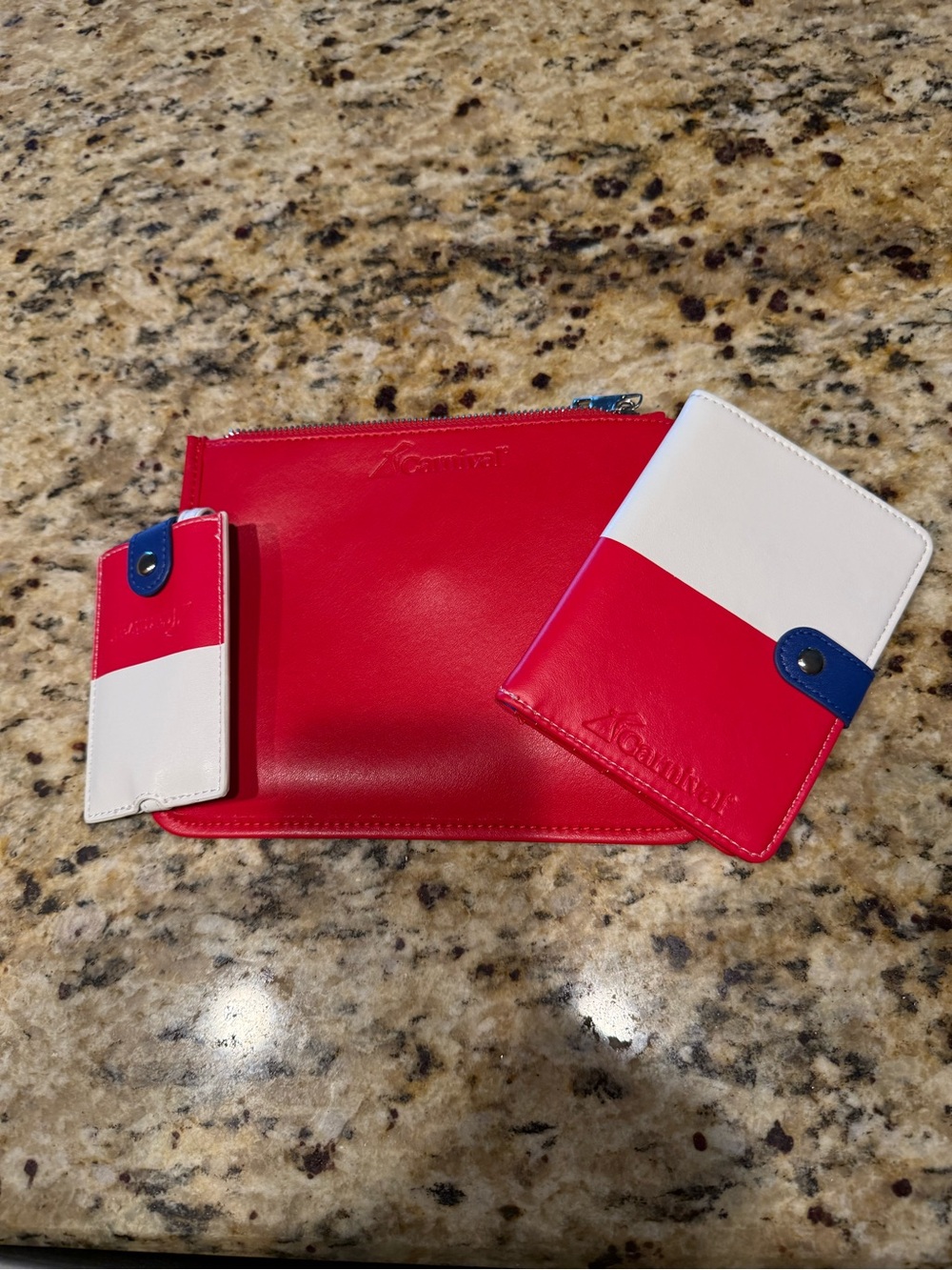 Carnival Cruise Line VIFP Club 3 Piece Travel Set.NWOT